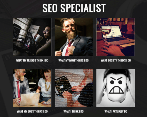 seo specialist - what people think i do